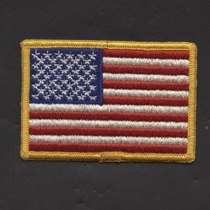 Vintage American Flag Iron On Patch